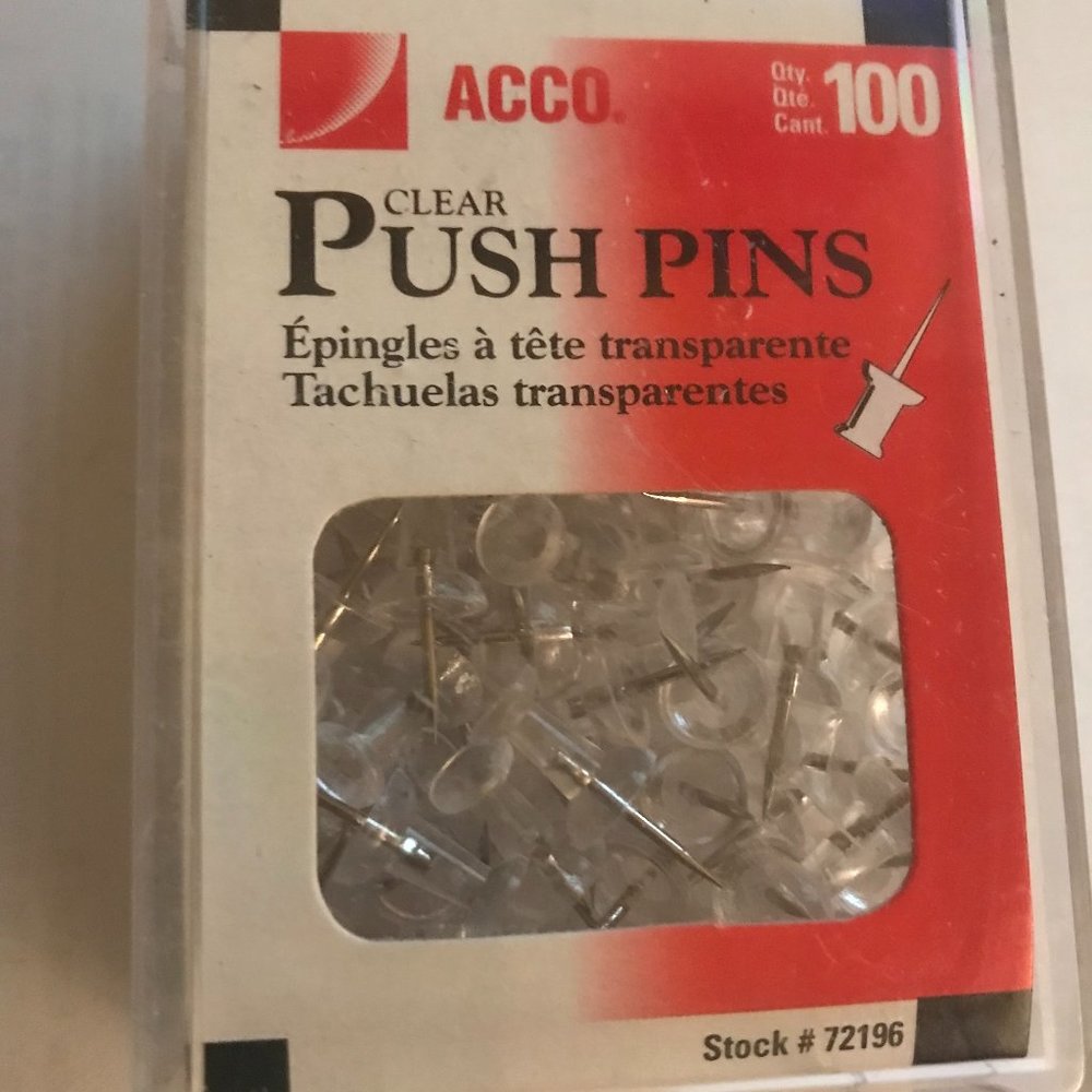 Back to School! Acco push pins  100 pins